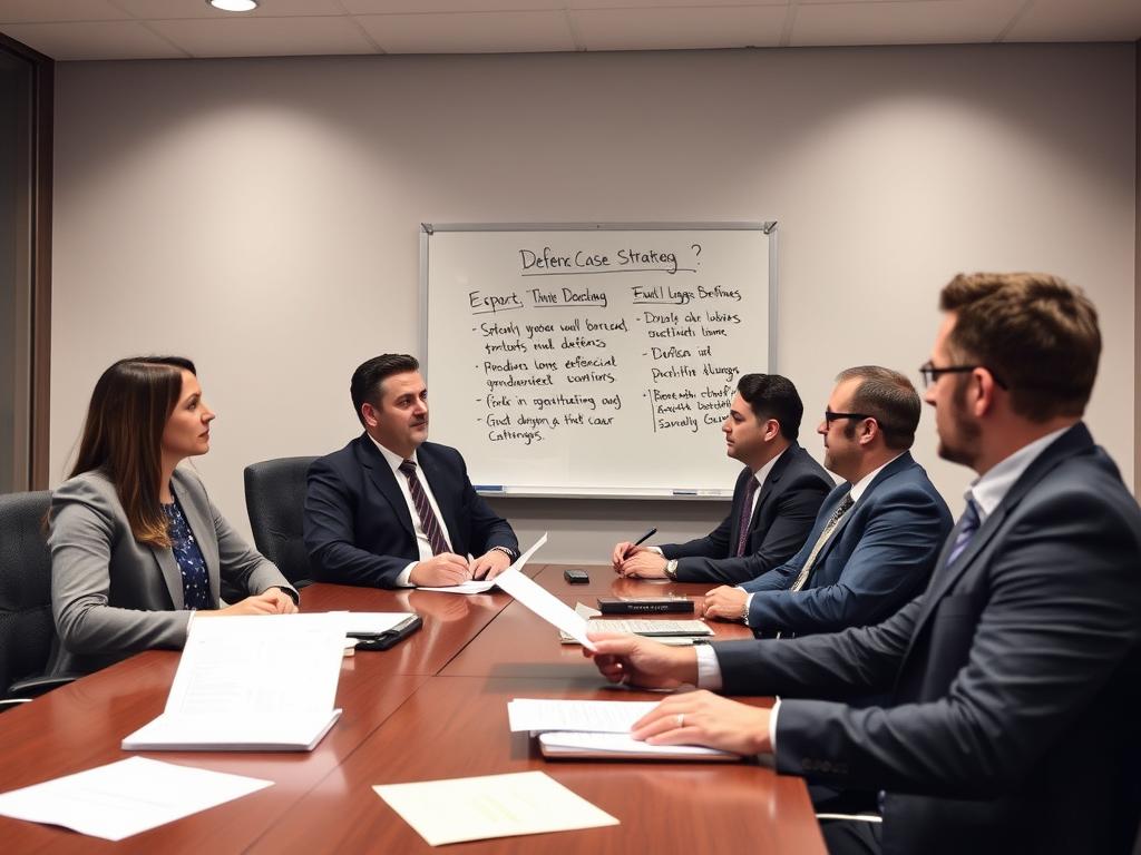 Drunk driving lawyer team collaborating on case strategy Drunk driving lawyer team collaborating on case strategy